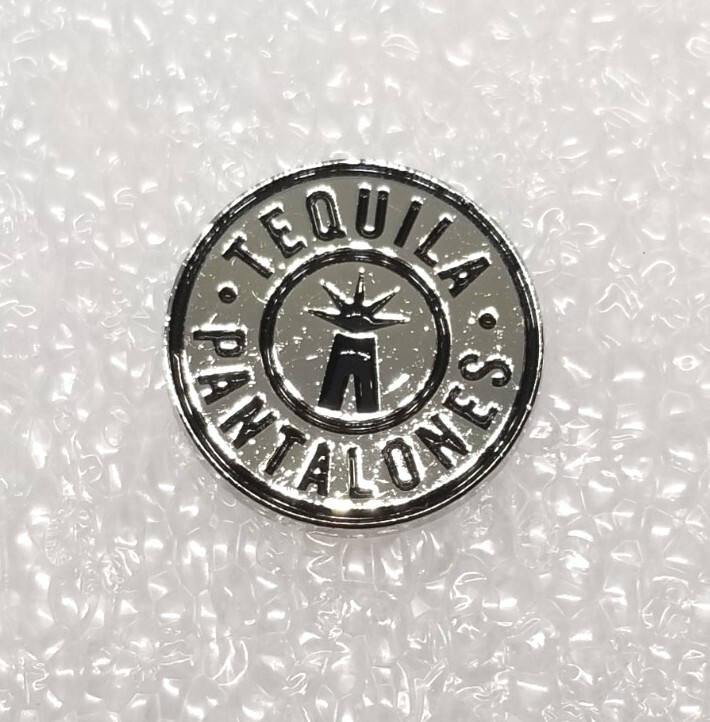Pantalones Tequila Silver Tone Lapel Hat Pin