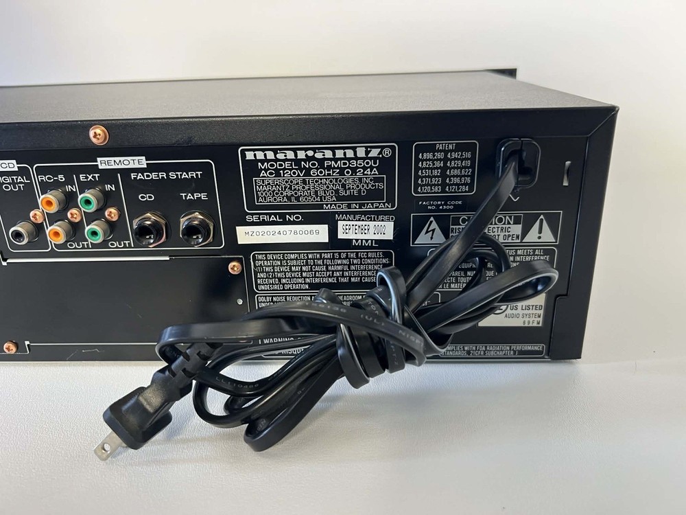 Marantz PMD350OU Professional Combination CD Player & Cassette Deck