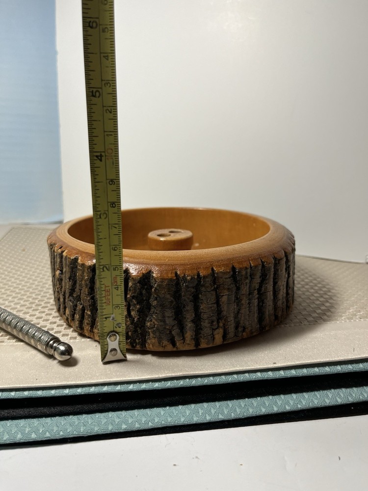 Tree Bark Wood Nut Dish Nutcracker Live Edge