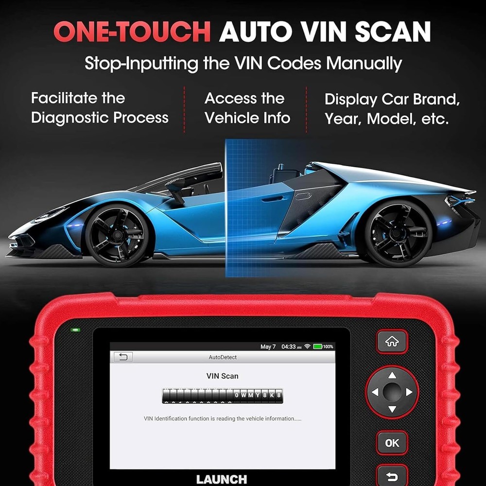 2026 LAUNCH CRP123X OBD2 Scanner Code Reader ABS Engine Car Diagnostic Tool Oil