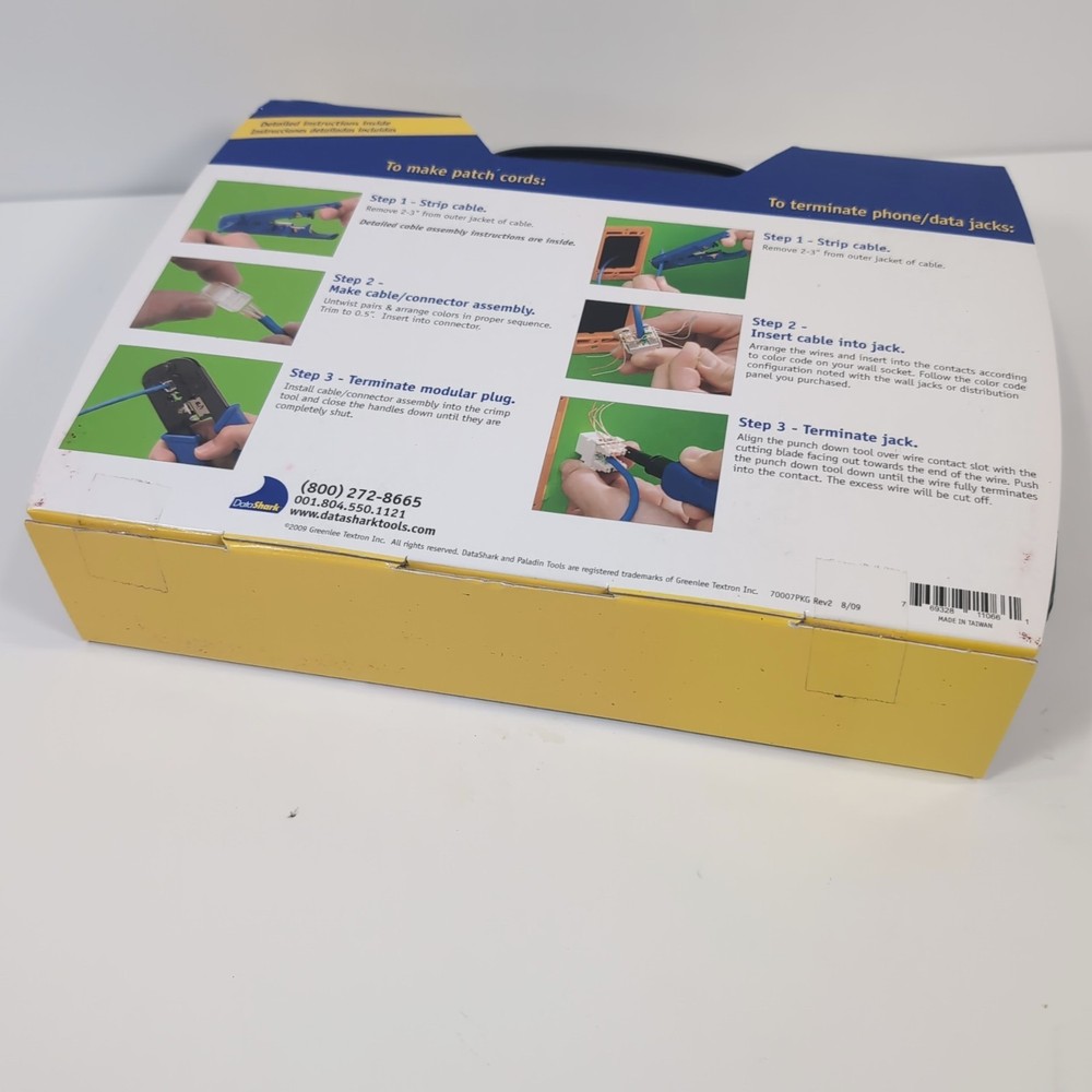 DataShark Network Tool Kit With Case PA 70007 Data Shark Cabling Networking