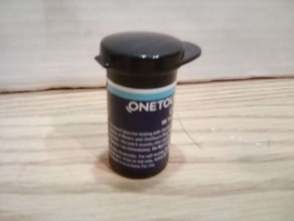 Set of 6 Empty One Touch Test Strips Bottle.
