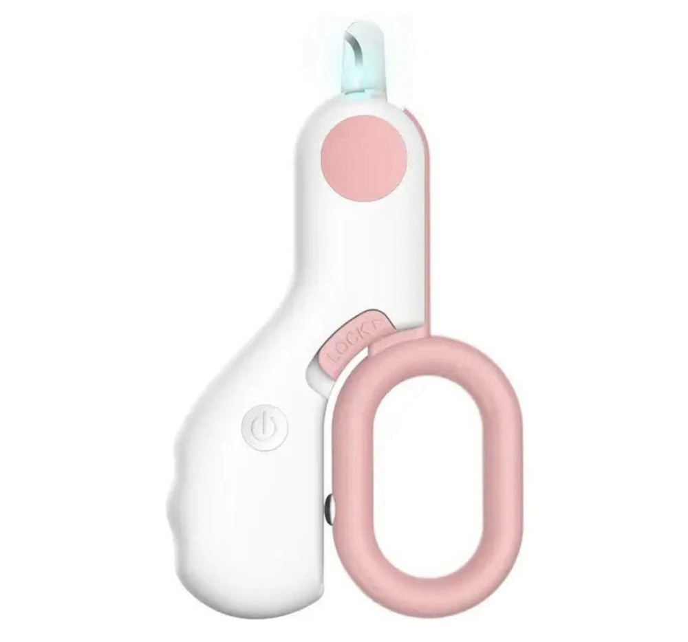 LED Light Nail Clipper Pink - A0194