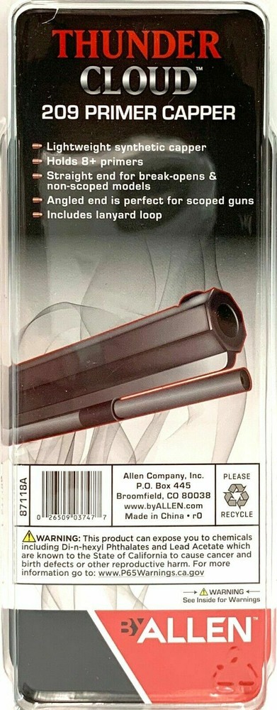 Allen Thunder Cloud 209 Primer Capper for Muzzleloader Black Powder 87118A