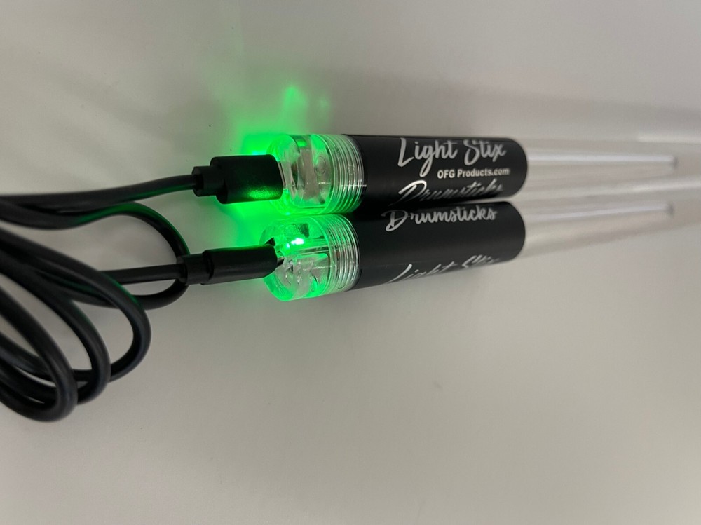 Light Up Color Changing LED Drumsticks USB Rechargable