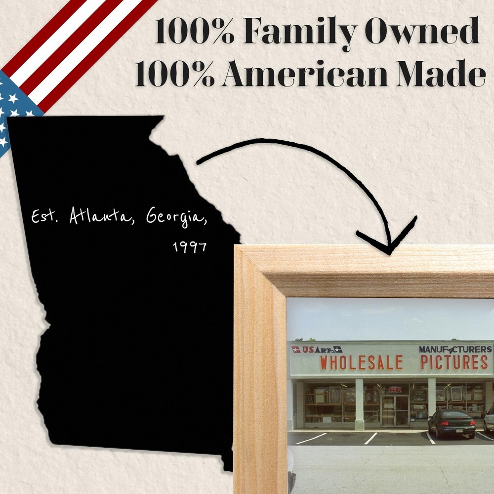 Rustic Bronze Custom Picture Frames with UV Blocking Plexiglass & Hangers