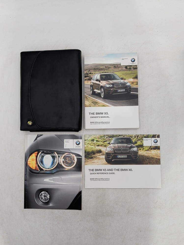 2012 Bmw X5 Owners Manual With Quick Reference Guide & Case