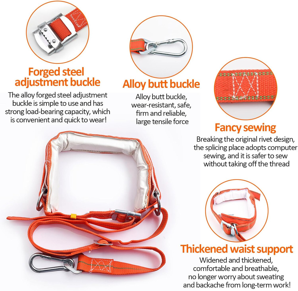 Tree Climbing Gear, Tree Climbing Spikes, Tree Climbing Gear with Adjustable Cli