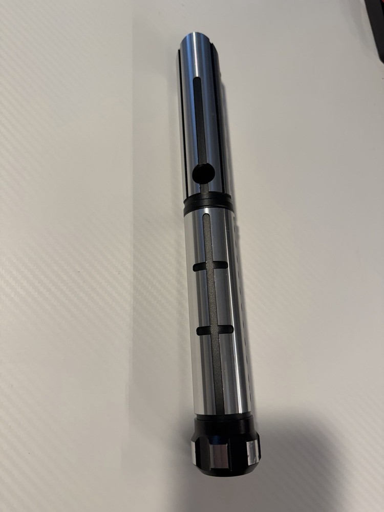 Lightsaber Hilt: Single Button, Silver And Black, Empty Hilt