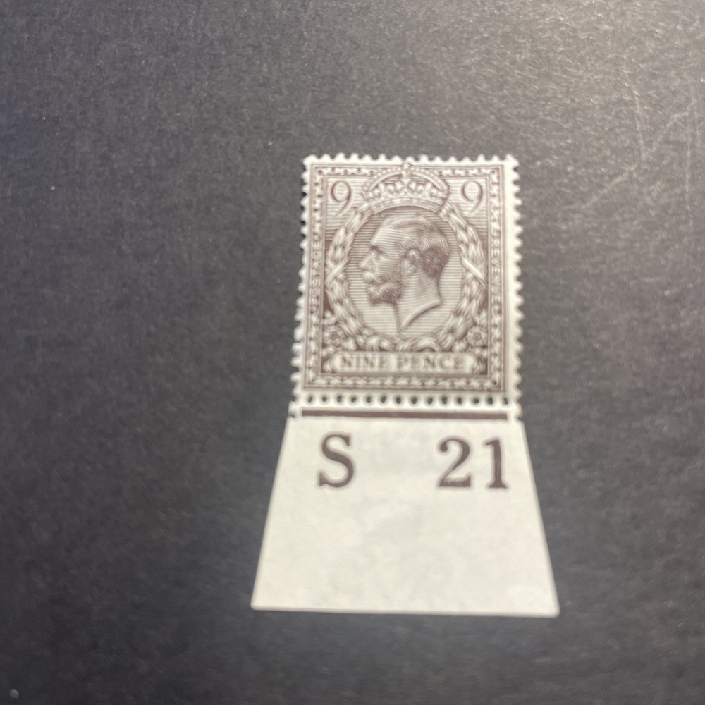SG392 / N29  9d Agate S21 Imp Control. Mint.
