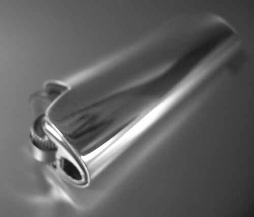 Mini Bic Lighter Case 925 Sterling Silver 2.5x6 Classic Smooth High Gloss(V1)