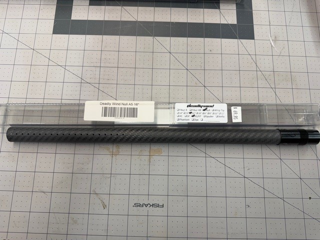 Deadly Wind Carbon Fiber Null Barrel 16 Inch A5 Thread