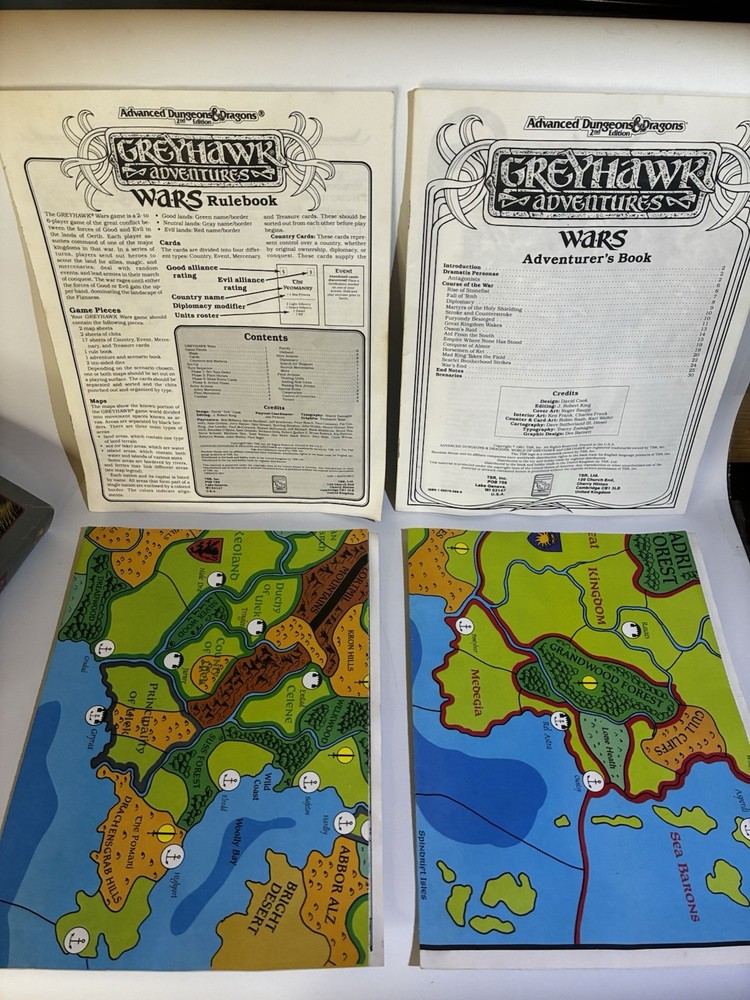 Greyhawk Adventures - Wars AD&D Boxed Set 1068 TSR