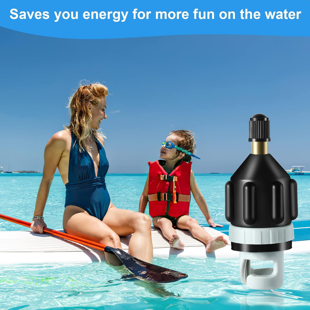 2Pcs Inflatable Boat SUP Pump Adapter, Premium Conventional Air Adapter, Sturdy
