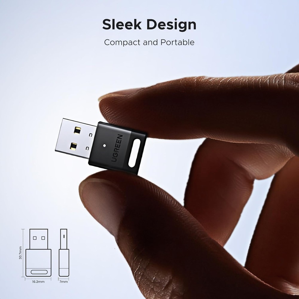 USB Bluetooth Adapter for PC Bluetooth 5.4 Dongle Receiver EDR & BLE, Plug & ...