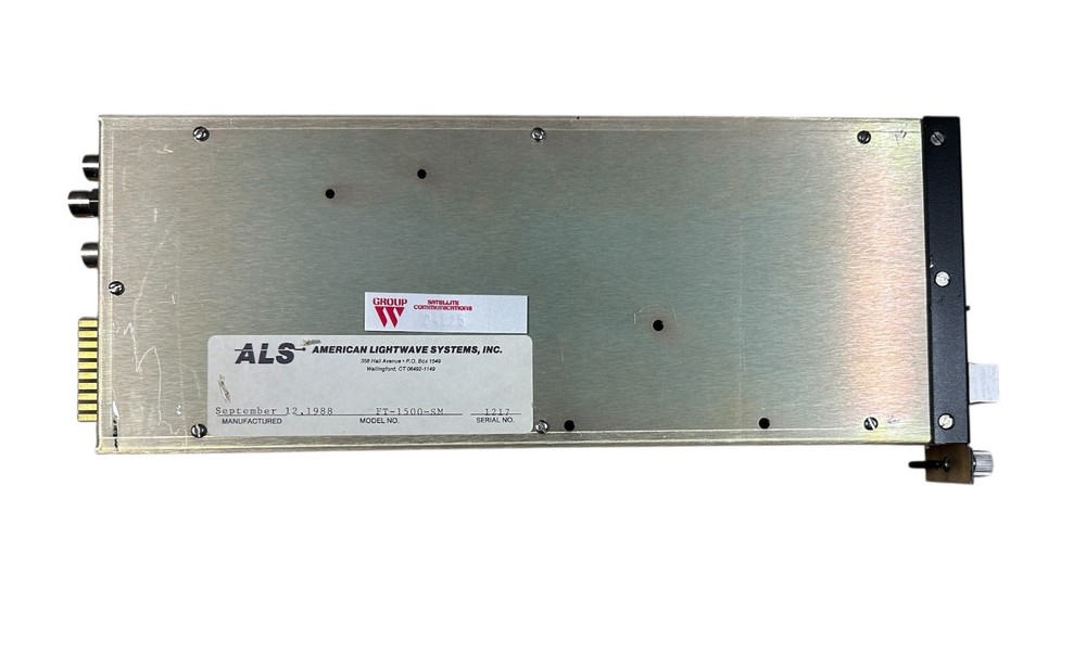 FT-1500-SM AMERICAN LIGHTWAVE SYSTEMS MODULE