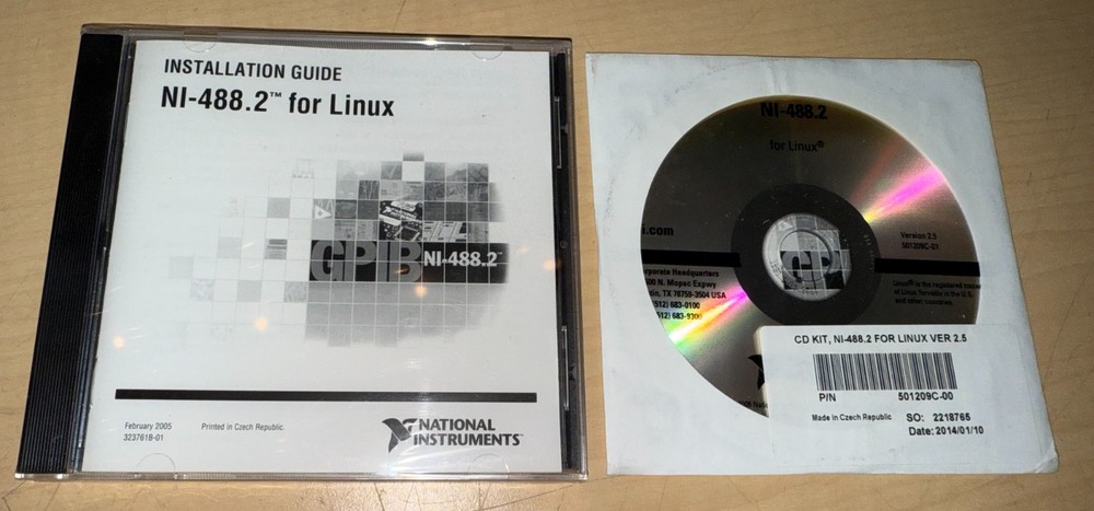National Instruments CD-ROM Kit NI-488.2 for Linux Version 2.5 Software
