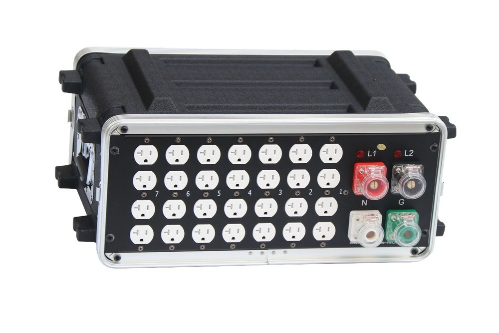 Camlock Input Supply 28*Edison Output Socket Power Distribution Box Stage