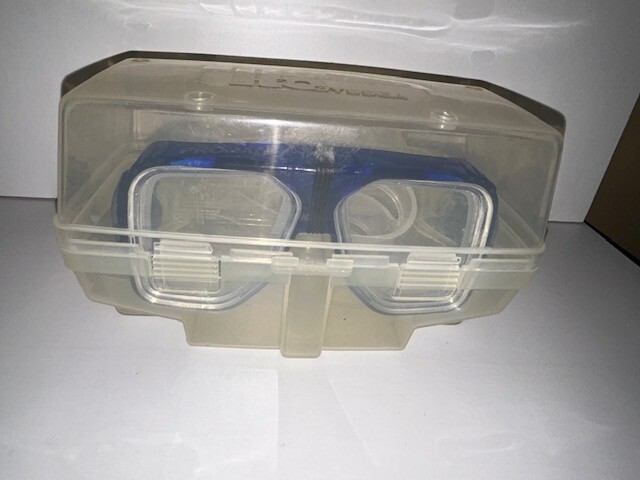 Promate Blue Adjustable Strap Dive Mask w/ Plastic Case (50)