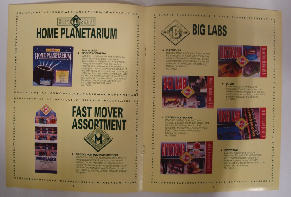EDUCATIONAL DESIGN 1993 SCIENCE KITS & LABS CATALOG