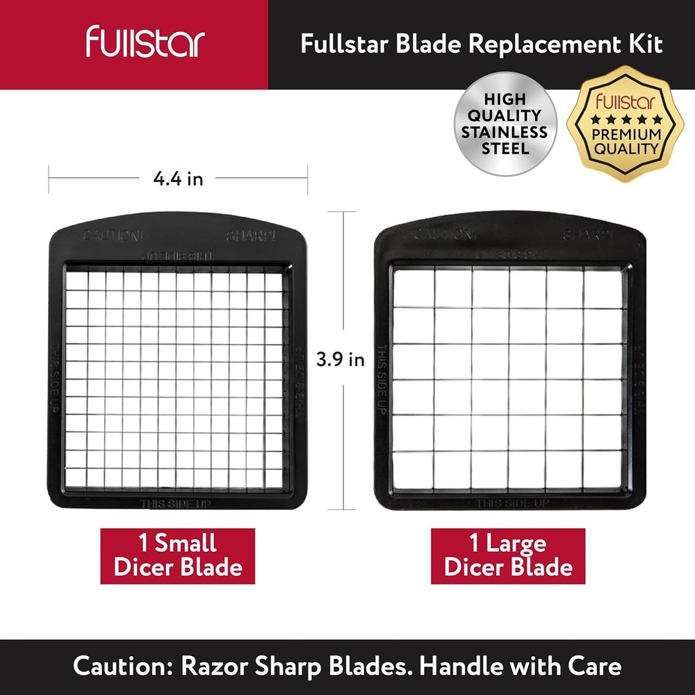 Fullstar Blade Replacement Set for Vegetable Chopper Only – 2pc Insert Set...