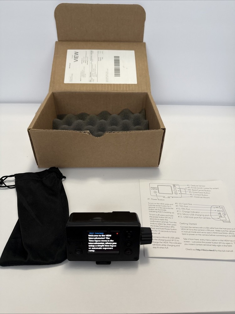 Timelapse VIEW Intervalometer Canon Sony Turns On