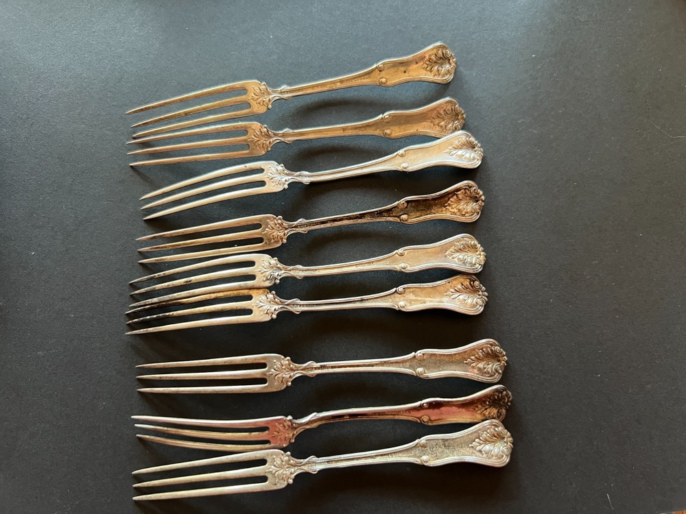 Sterling Silver Strawberry Berry Fork Daniel Low Josephine **READ** Monogrammed