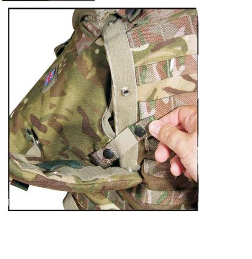 Multi Terrain Pattern MTP Camouflage Fixing Strap / Loop with Press Stud