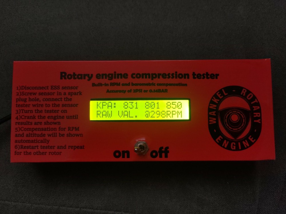 Rotary Engine Compression Tester MAZDA RX8 RX7 13B 12A 20B