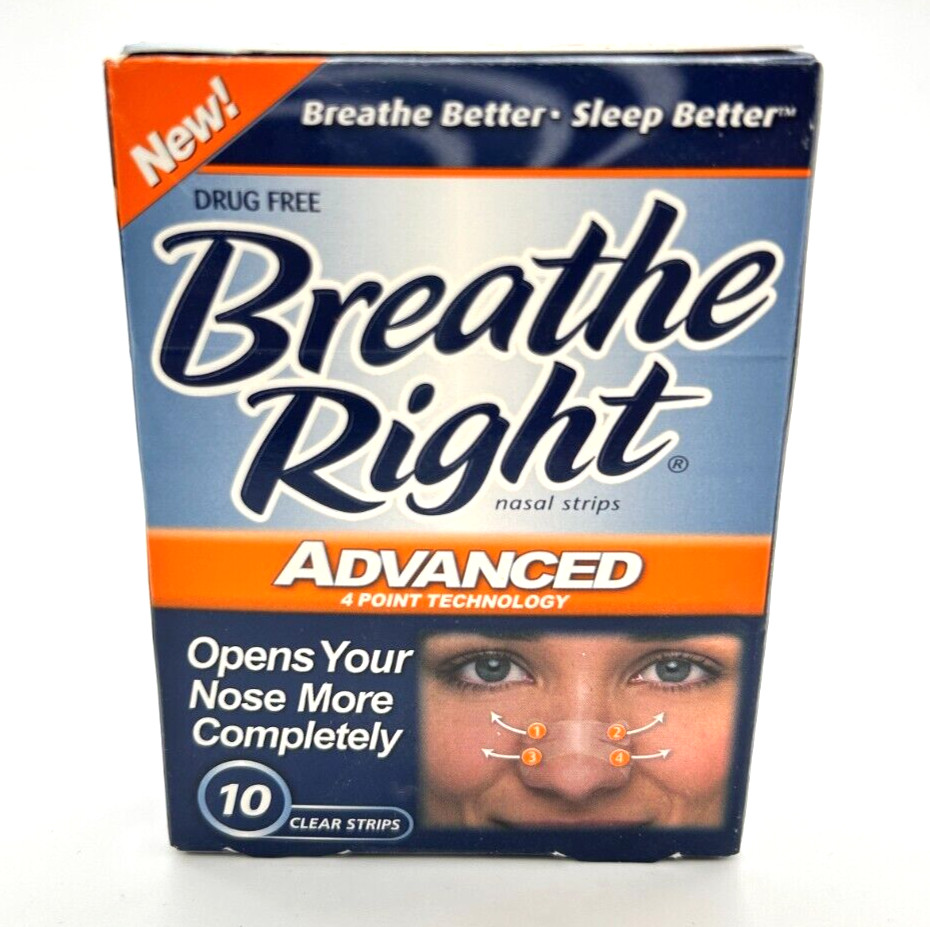 Breathe Right Nasal Strips Advanced 10 Clear Strips