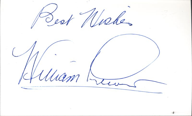 WILLIAM LEWIS - PHOTOGRAPH SIGNED