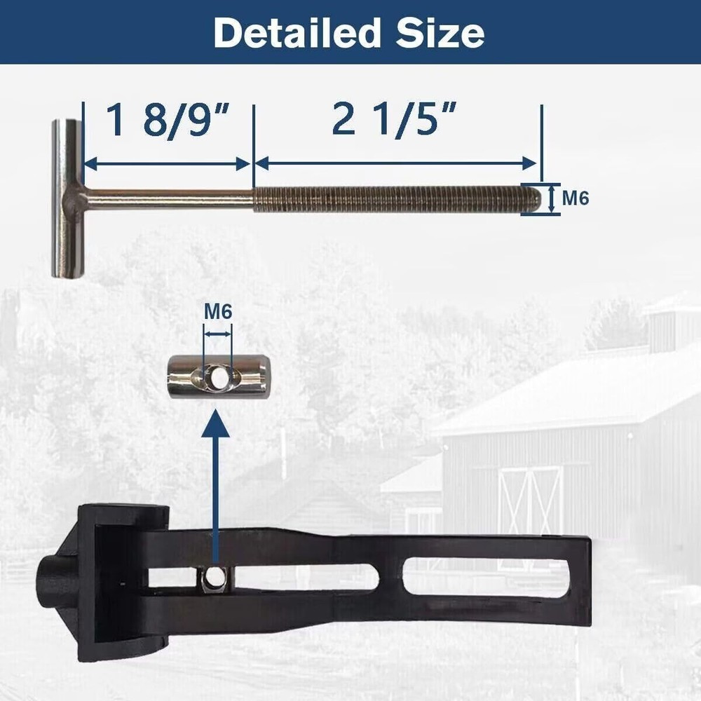 Universal Replacement Parts for Hard Tri-Fold Tonneau Cover - Rear / Front Clamp