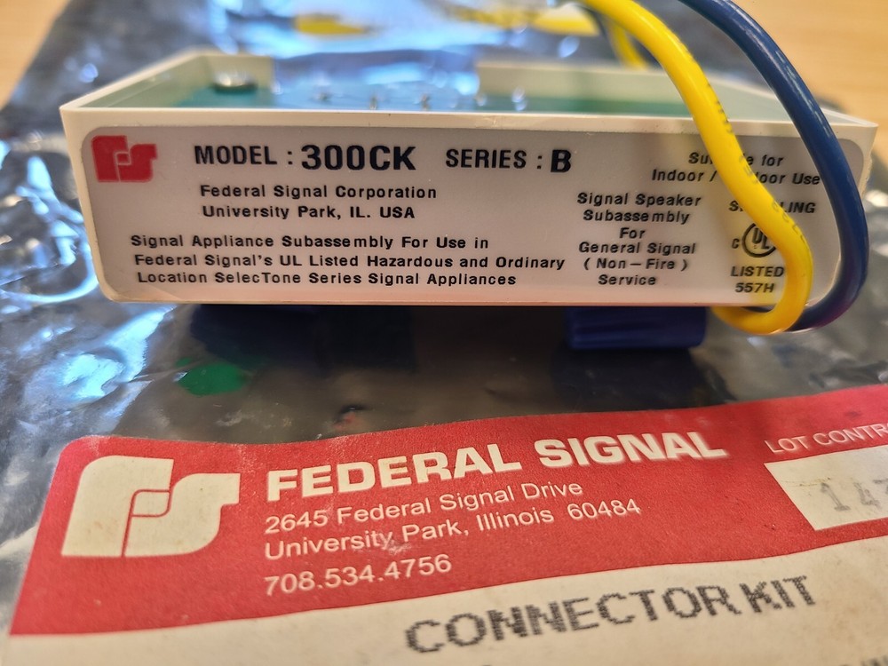 Federal Signal 300CK Connector Kit SelecTone