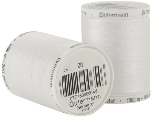 Gutermann Sew-All Thread 1094yd Nu White All-Purpose Sewing Thread