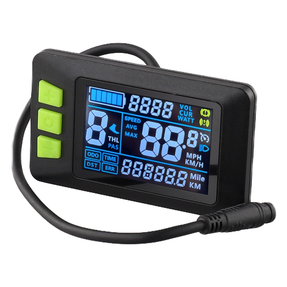 High Performance Electric Bicycle Color Screen Meter with Clear Data Output
