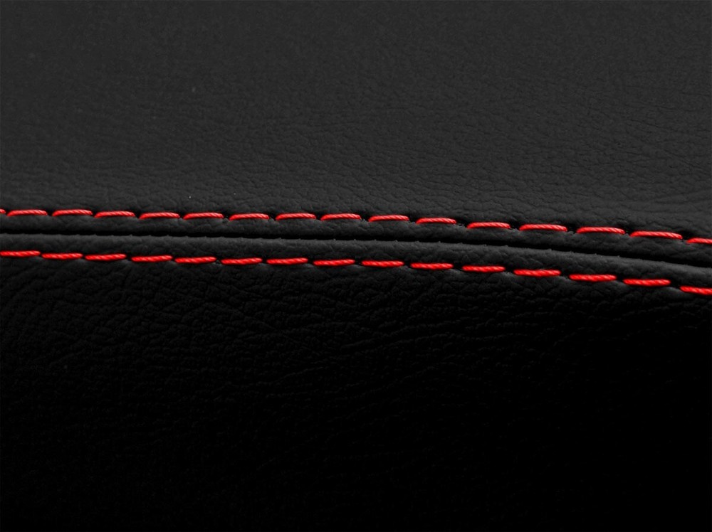 Automatic Shift Boot Leather Synthetic for Audi Q7 07-15 Red Stitch