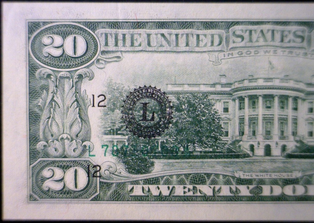 1981 ERROR 3rd Print on Reverse $20 SUPERB GEM CU Federal Reserve Currency Note