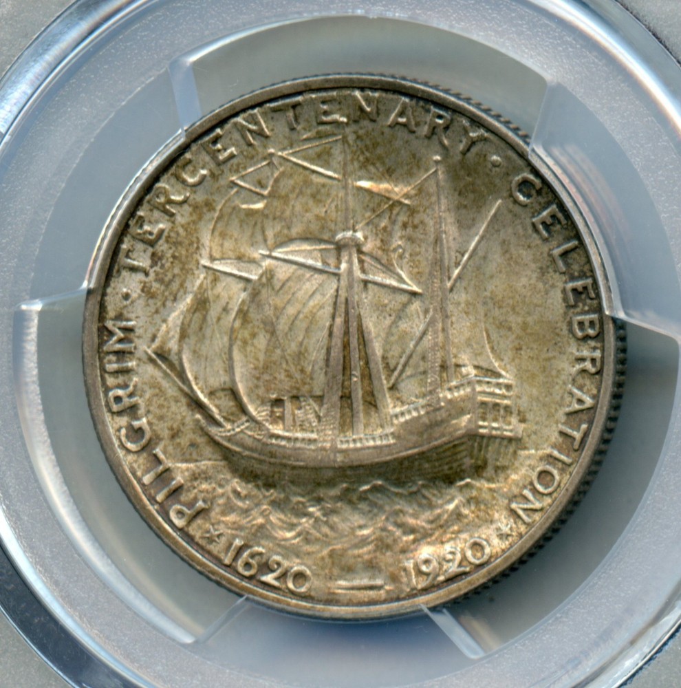 1920 Pilgrim Commemorative Silver Half Dollar PCGS MS 65