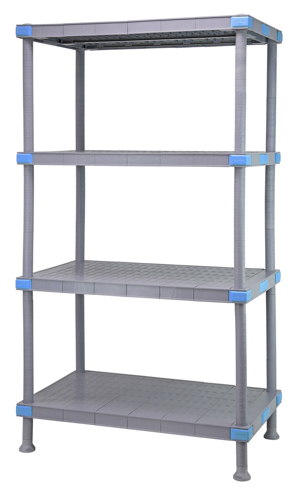 Quantum QP214886SS-4 All Plastic Shelving Unit