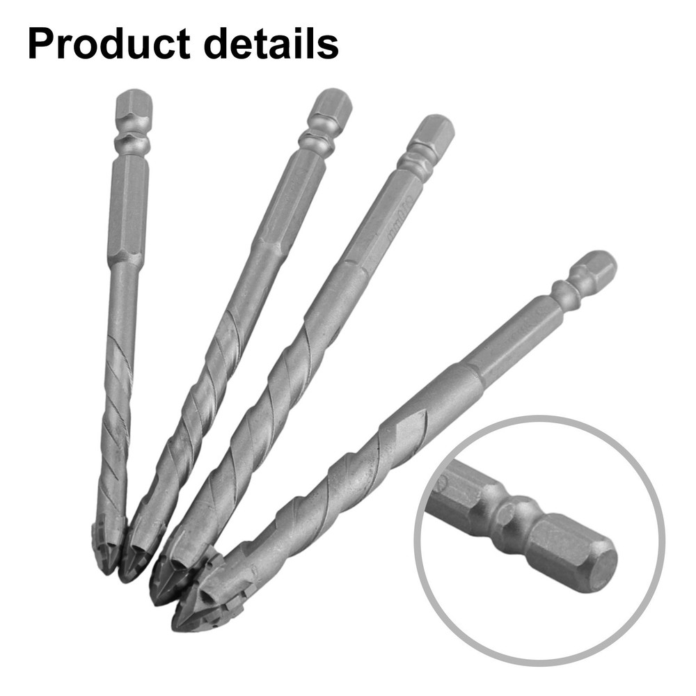 High Efficiency Eccentric Drill Bit Set Great for Drilling Tiles 4 Pack