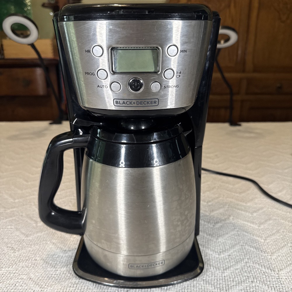 Black+Decker CM2036 12-Cup Programmable Coffee Maker Thermal Stainless Carafe