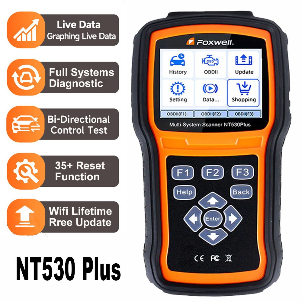 FOXWELL NT530 Plus For BMW All System Bidirectional Diagnostic Scanner Tool