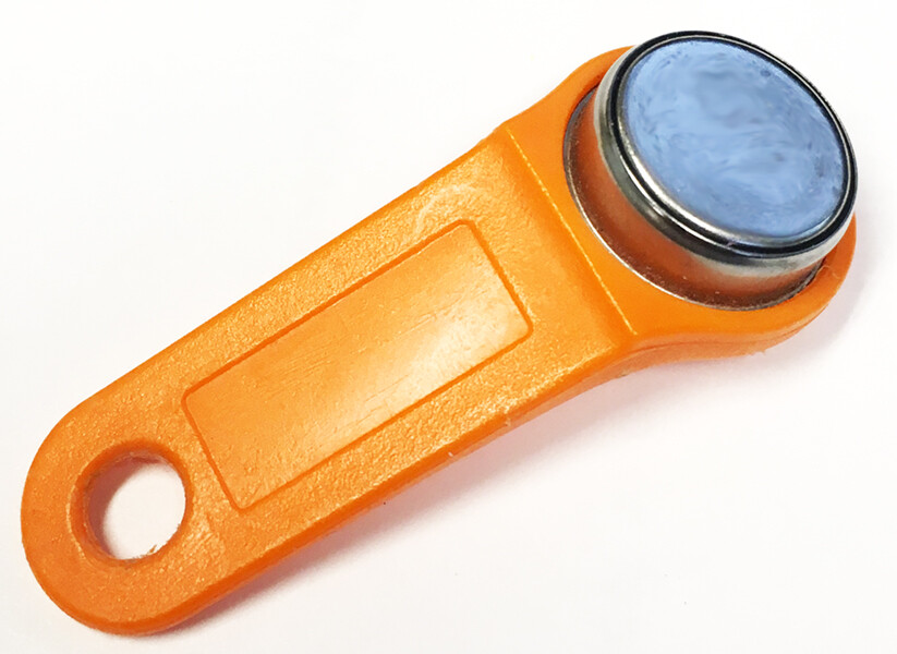 Orange Keytabs iButtons for iButton Job Site Time Clock