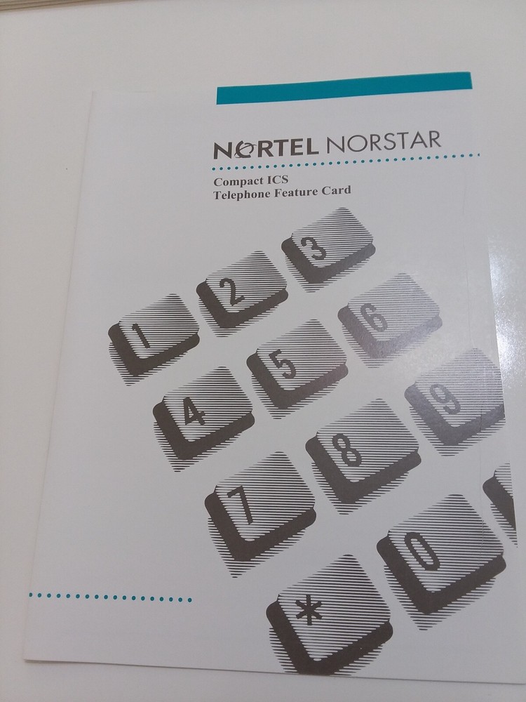 NORTEL NORSTAR Compact ICS Telephone Feature Card