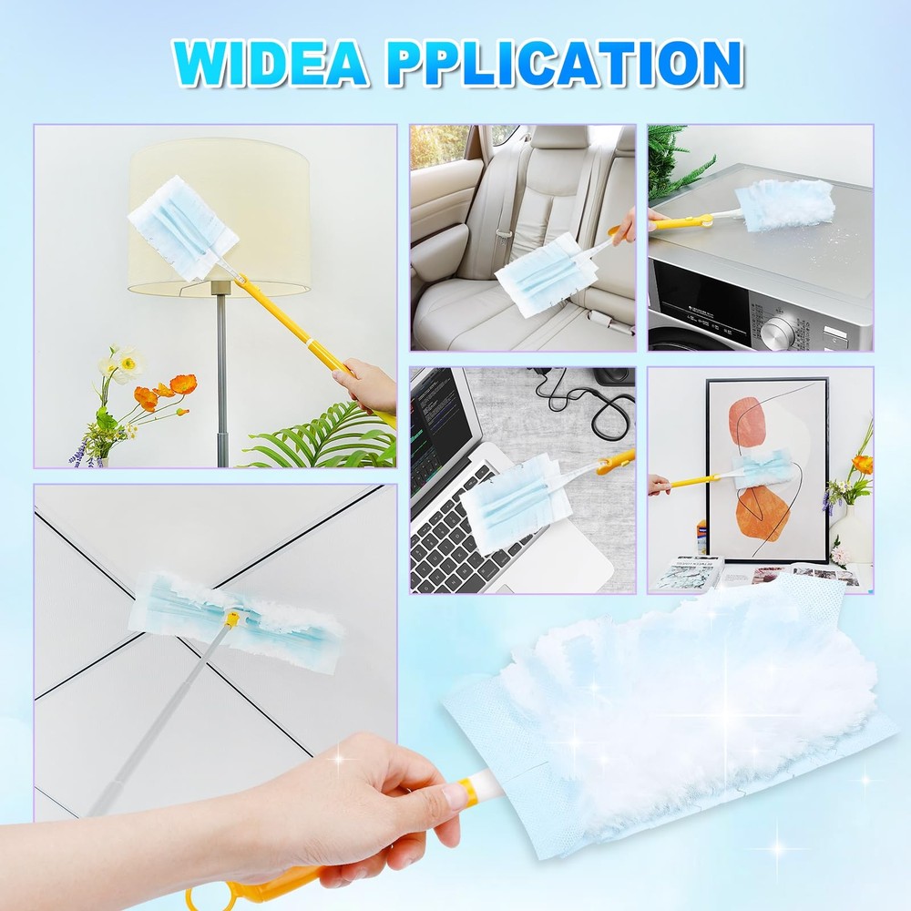 YagoDago Duster Refill Compatible with Swiffer Hand Duster, Unscented Disposa...