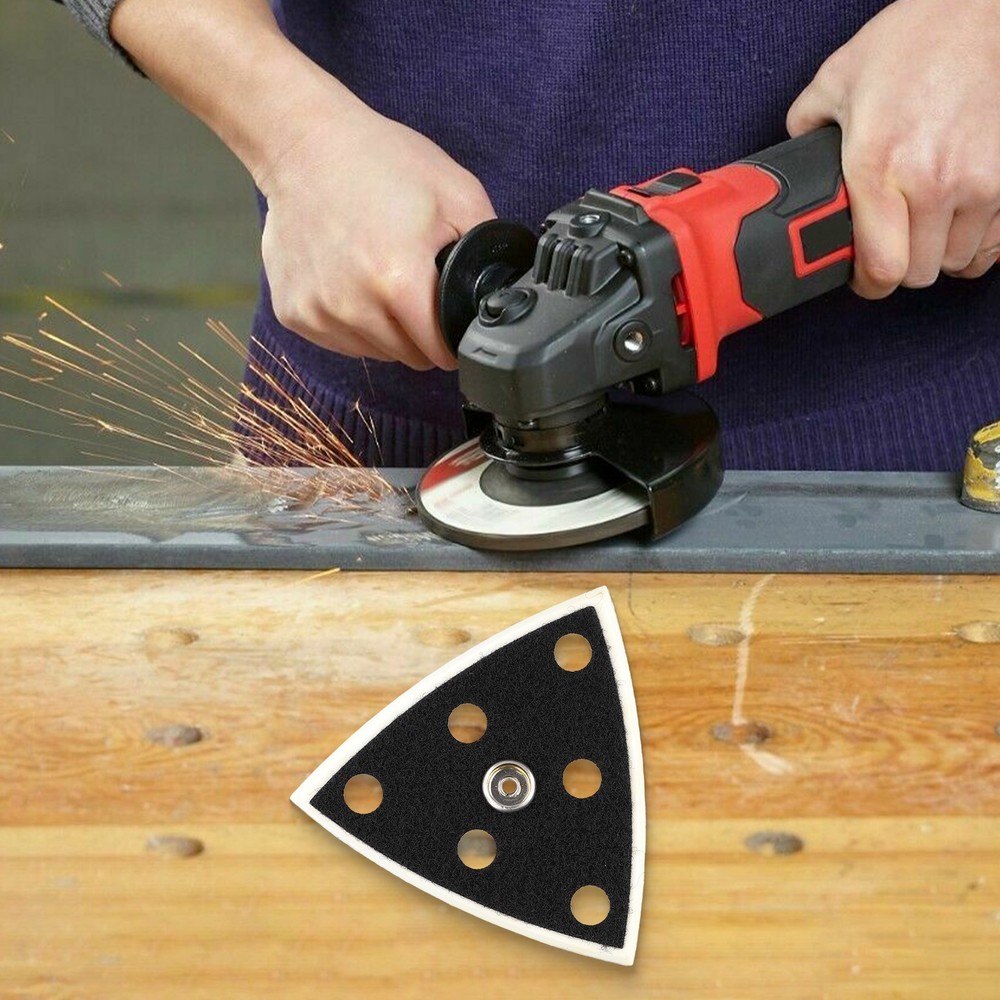 Sanding Pad Pad - 6 Holes - 95x95x95mm - Backing Pad - Triangle Sanding Pad