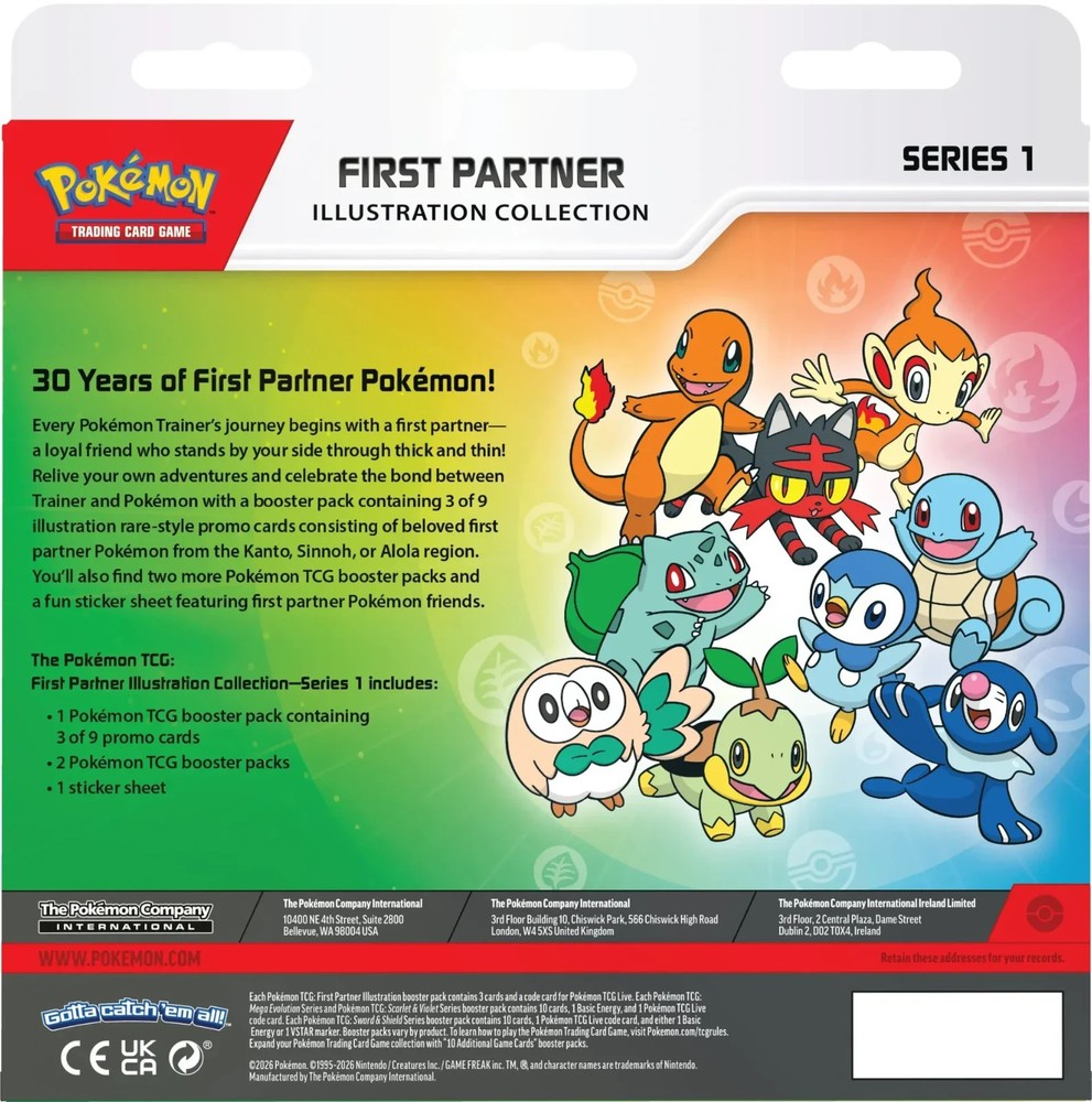 Pokemon First Partner Series 1 Illustration Collection