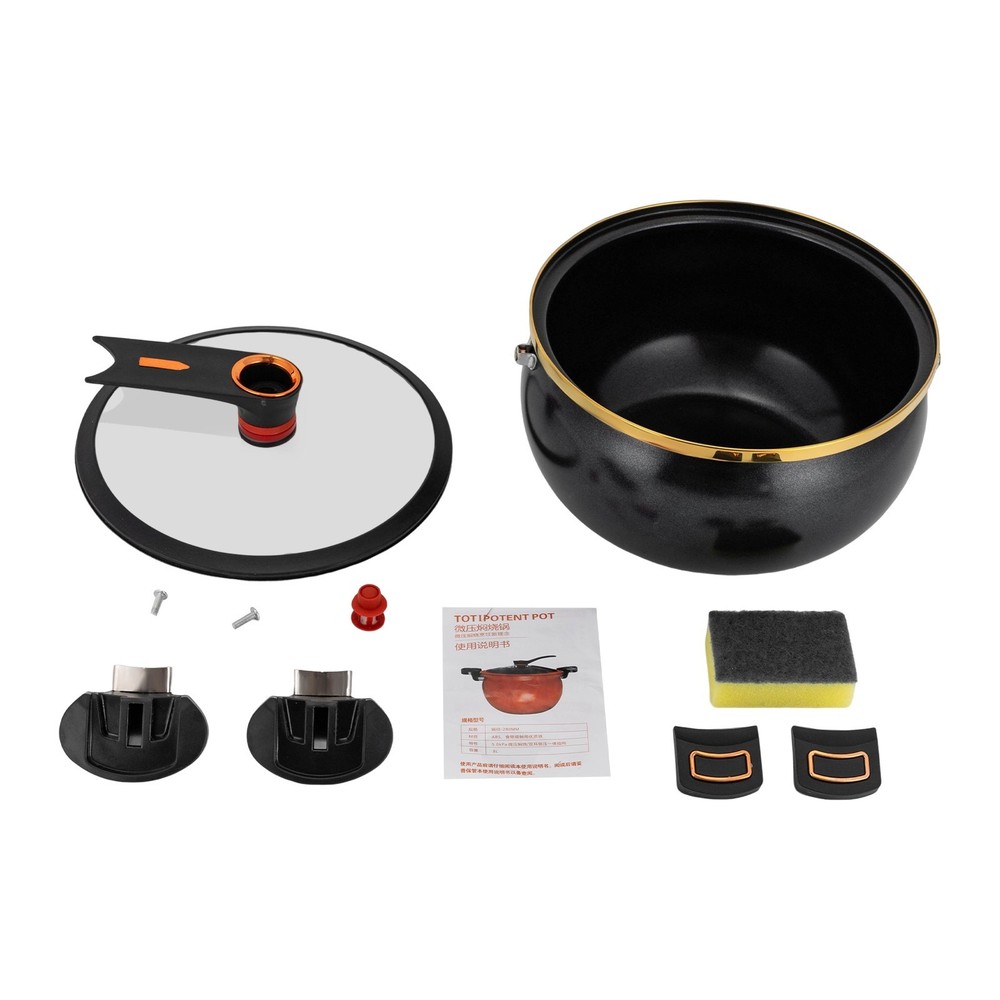 Micro Pressure Cooker, 8L Multi-Function Non-Stick Cooking Pot
