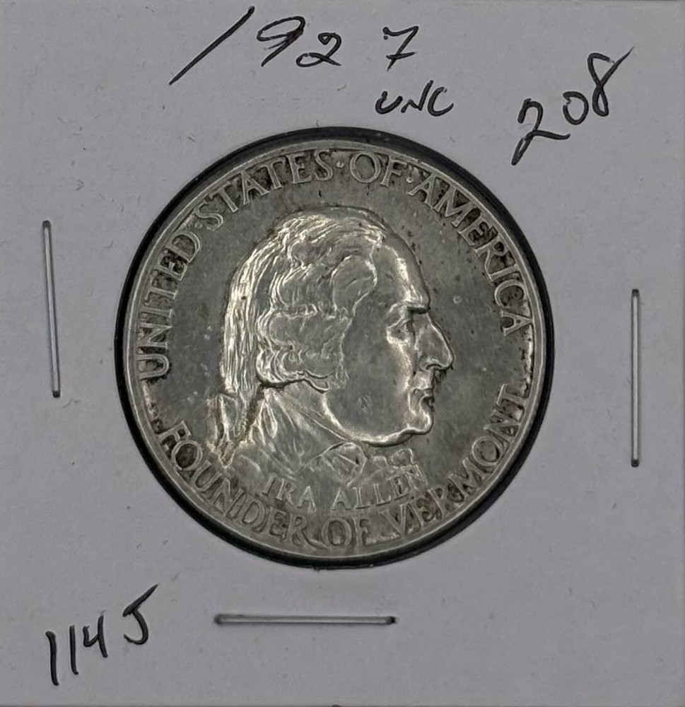 1927 Classic Commemorative Vermont Sesquicentennial