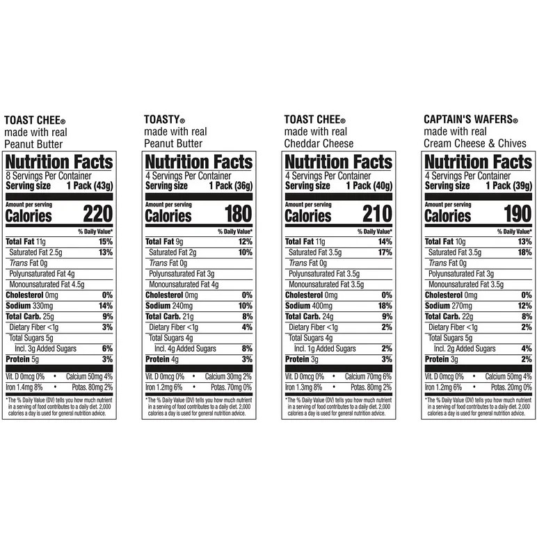 Lance Variety Pack Sandwich Crackers, 40 pk.